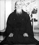 O Sensei Morihei Ueshiba (1881 - 1969, créateur)